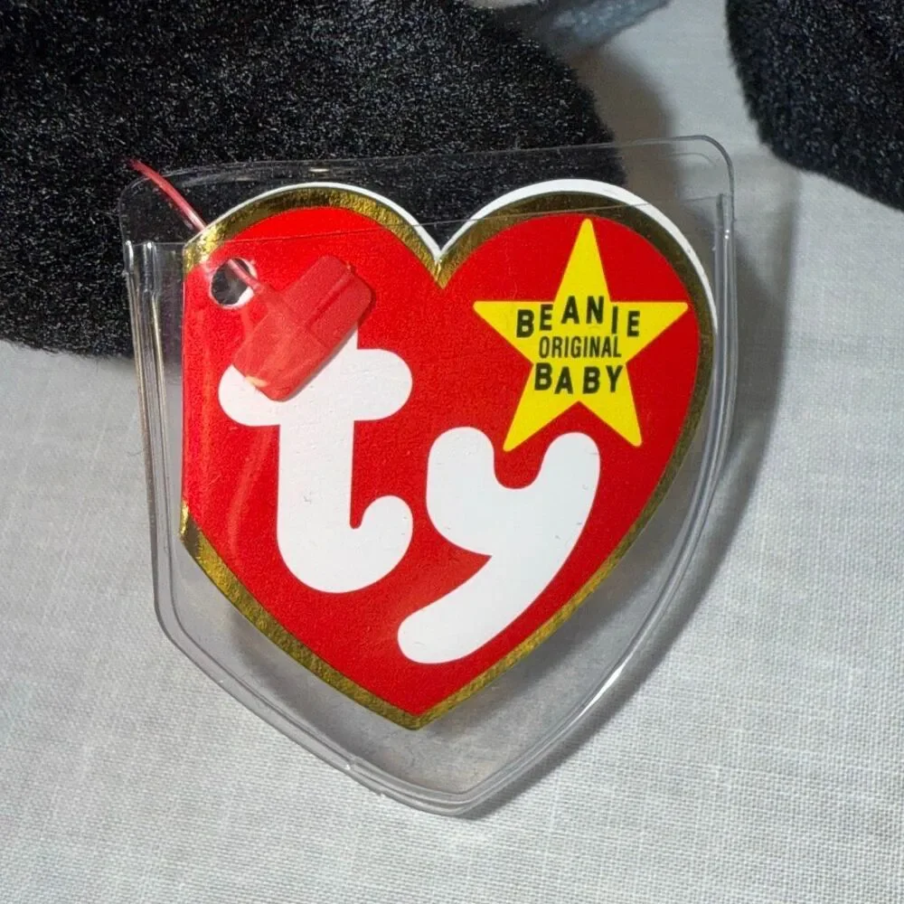 Vintage Ty Beanie Babies Aquatic Trio – Goldie 1993, Crunch 1996 &‎ Waves 1996 –